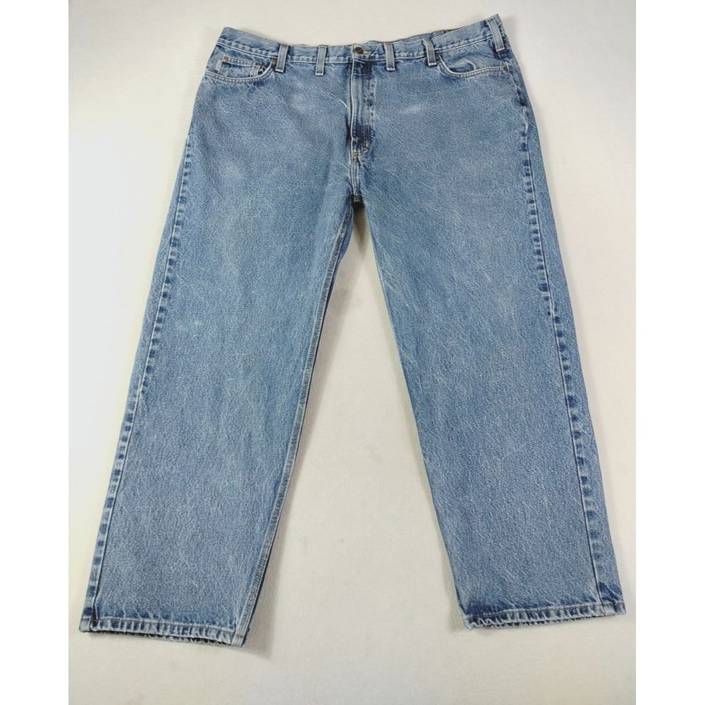 Carhartt Jeans Mens‎ 48x30 Blue Relaxed Fit Straight Leg Workwear Denim Utility